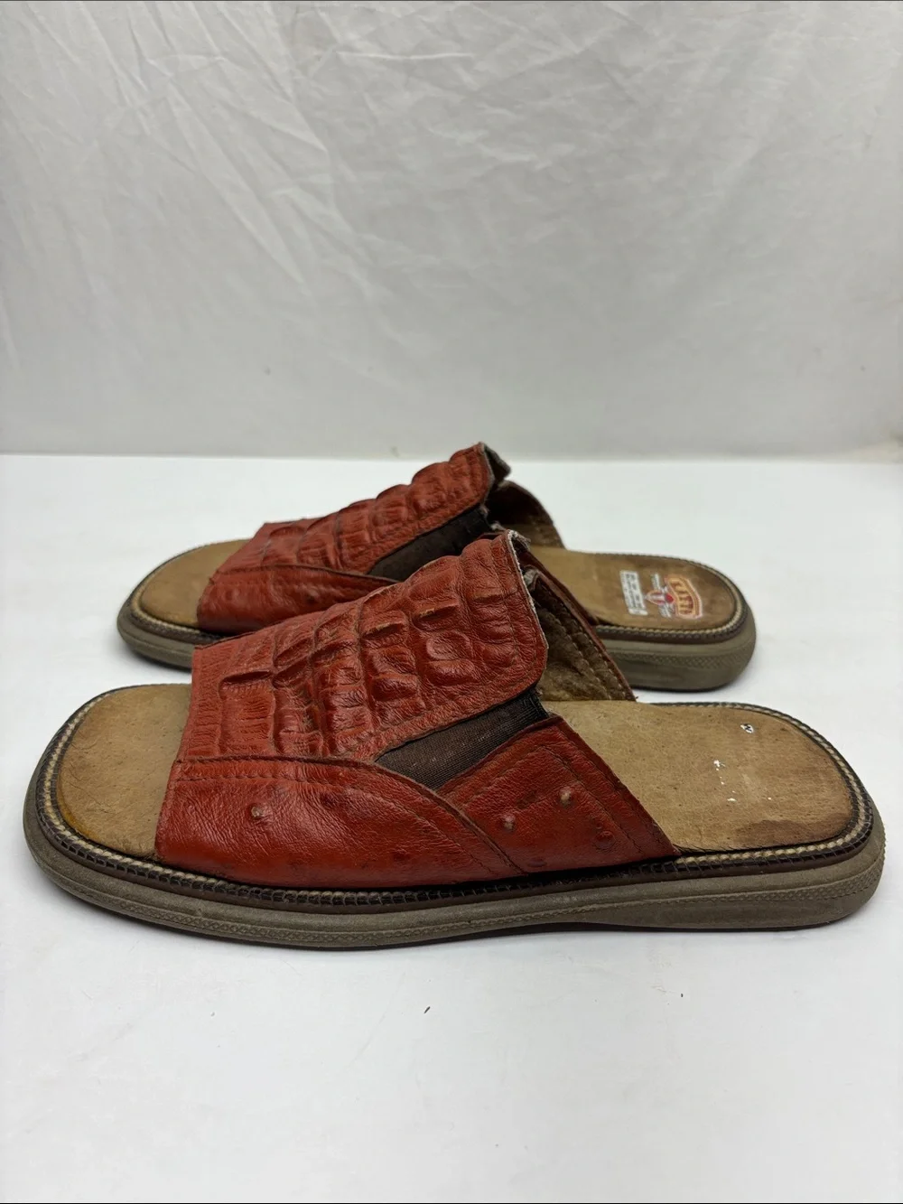 Latto Men's Leather Slide Sandals, SZ 8, box 23